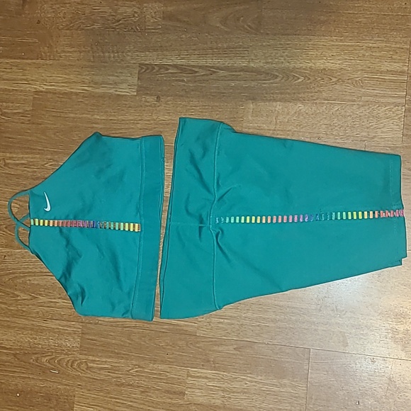 Nike Pants - Nike bike shorts sports bra set size L